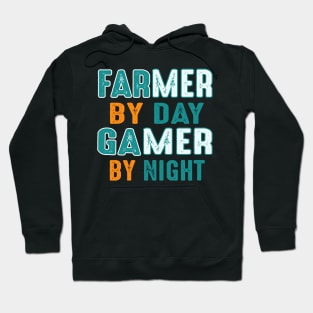 farmer by day gamer by night Hoodie